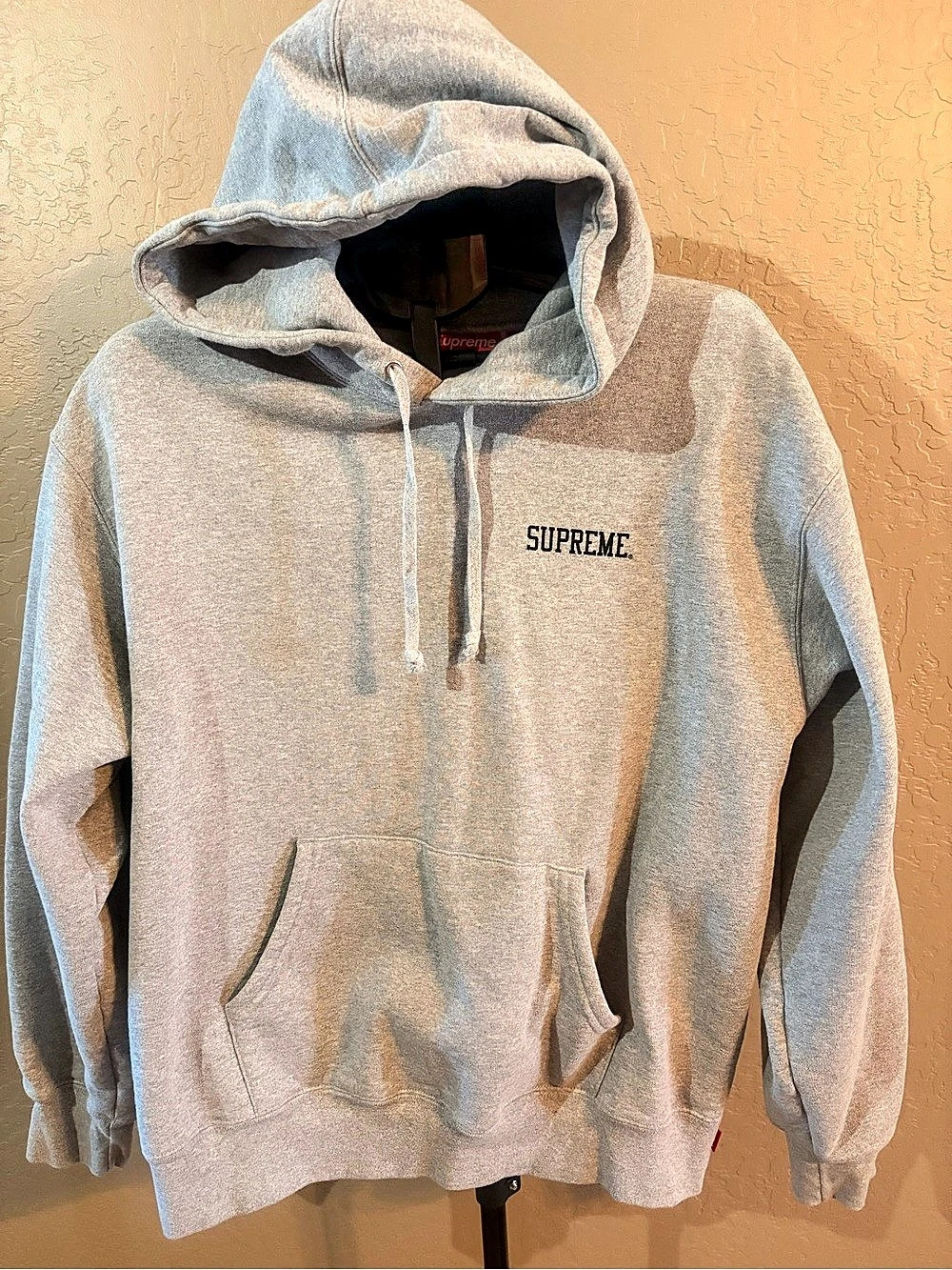 Supreme Dogs 4 Life Graphic Pullover Hoodie Gray